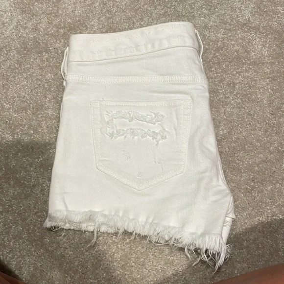 Express denim white shorts - Picture 2 of 5